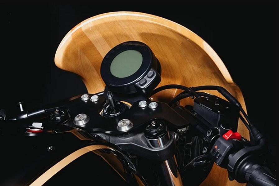 Steampunk Bike Holz Verkleidung George Woodman Garage Tuning Yamaha 3