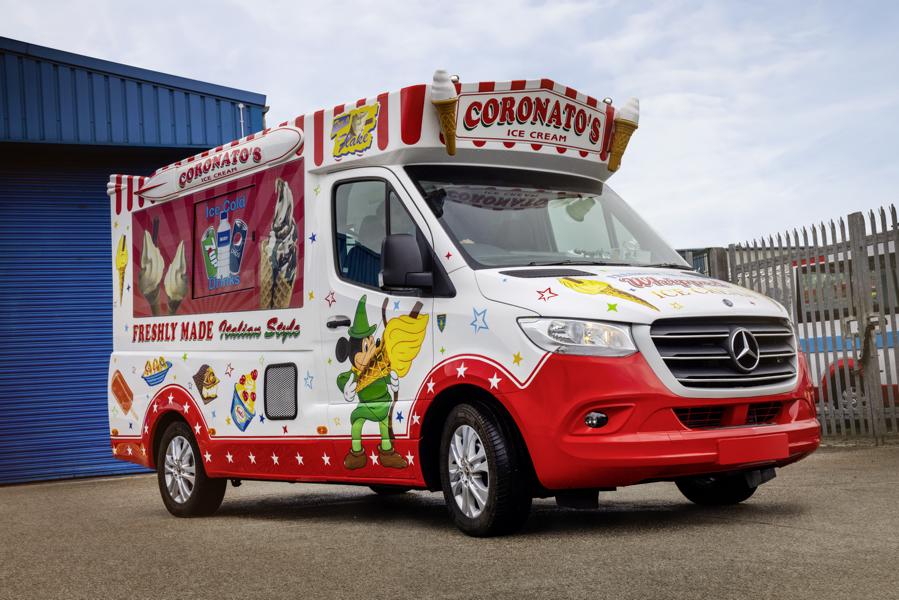 Oxford wm006 automóvil mercedes Ice Cream Smiths camiones de helados 1/43 