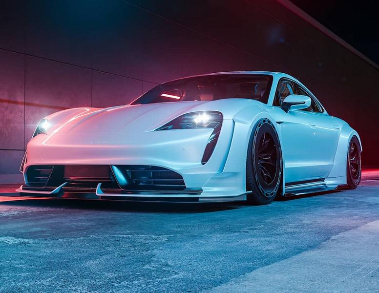 Widebody Porsche Taycan White Sensation Rendering 1 Darum sind Autos eine der größten Inspirationen im Gaming