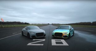 Audi RS3 vs. 620 PS Audi TT RS 310x165 Video: Chrom Vollfolierung am Tesla Roadster