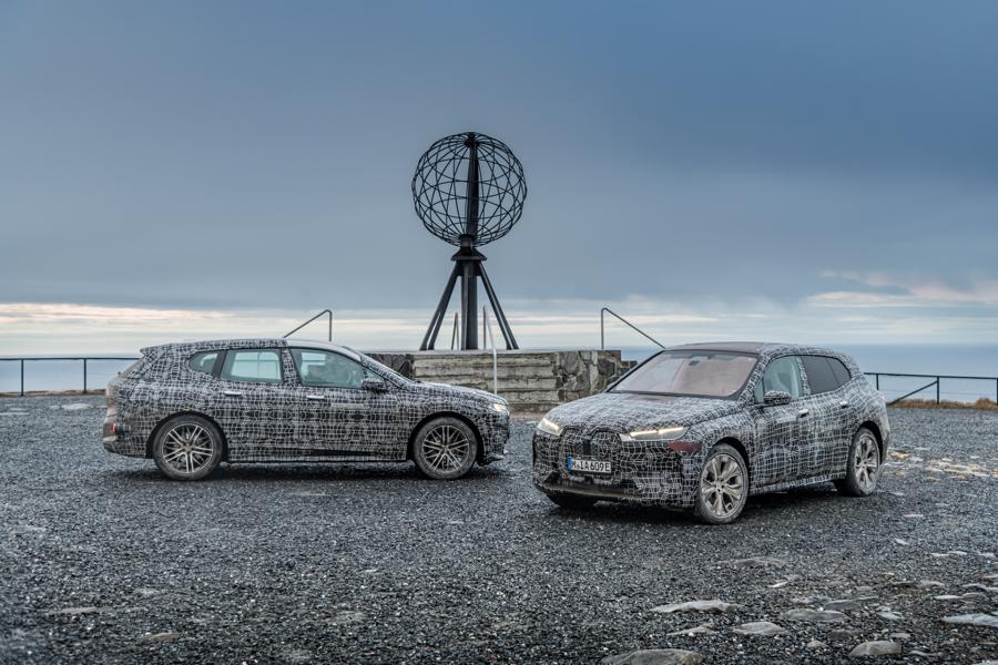 BMW IX E SUV Nordkap Test 4 BMW iX Wintererprobung mit Härtetest am Nordkap!