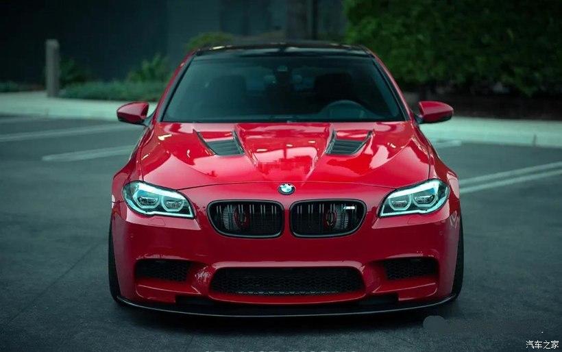 Roter BMW M5 (F10) mit umfangreichen Modifikationen!