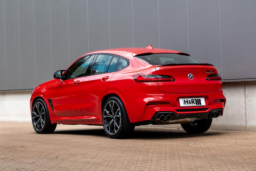 Ognisty czerwony playmobile: sportowe sprężyny H&R do nowego BMW X4M