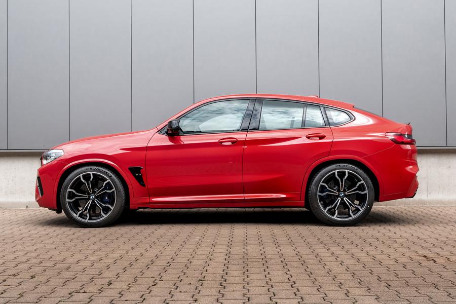 Ognisty czerwony playmobile: sportowe sprężyny H&R do nowego BMW X4M