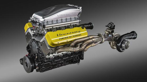 Hennessey Venom F5 Motor V8 Fury Motor 1 Weltpremiere: Hennessey Venom F5 mit 1.842 PS V8 BiTurbo!