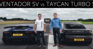 Lamborghini Aventador SV Porsche Taycan Turbo S 310x165 Video: Lamborghini Aventador SV vs. Porsche Taycan Turbo S