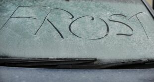Pare-brise grattant grattoir à glace congelé1 310x165 Vitres de voiture gelées? Il faut éviter ça!
