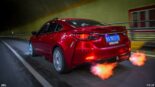 Mazda 6 Airrde Tuning Slammed 13 155x87 Rotes Mazda Tuning Pärchen mit ordentlicher Tieferlegung!