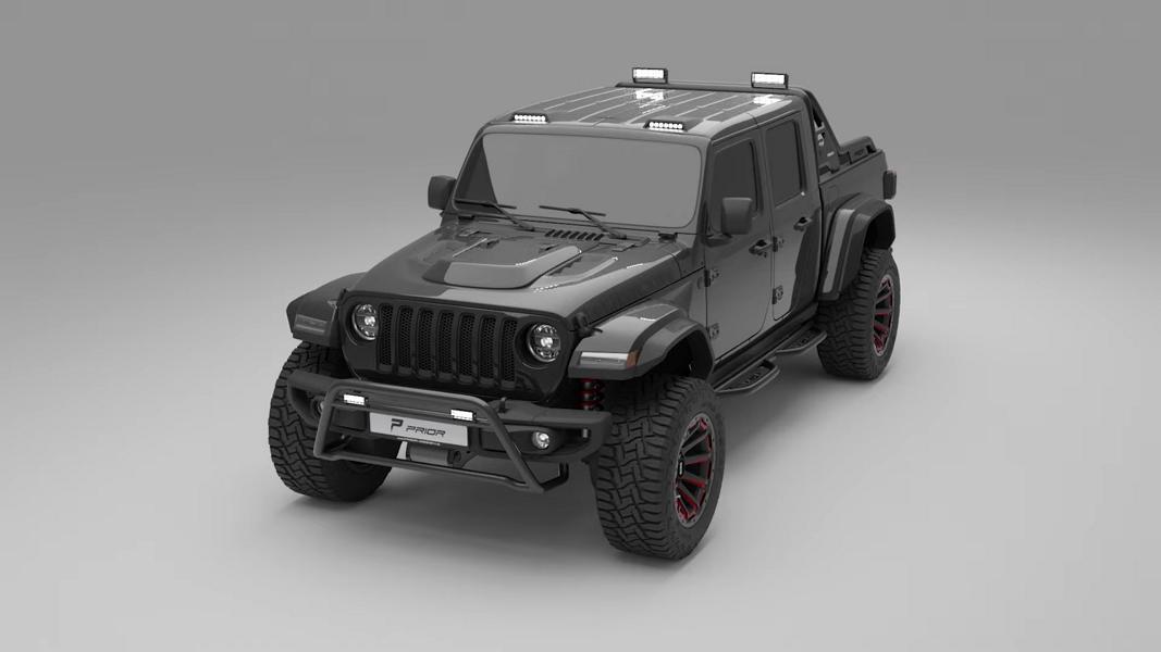 2021 Jeep Gladiator Rubicon Widebody Prior Design 11 2021 Jeep Gladiator Rubicon vom Tuner Prior Design!