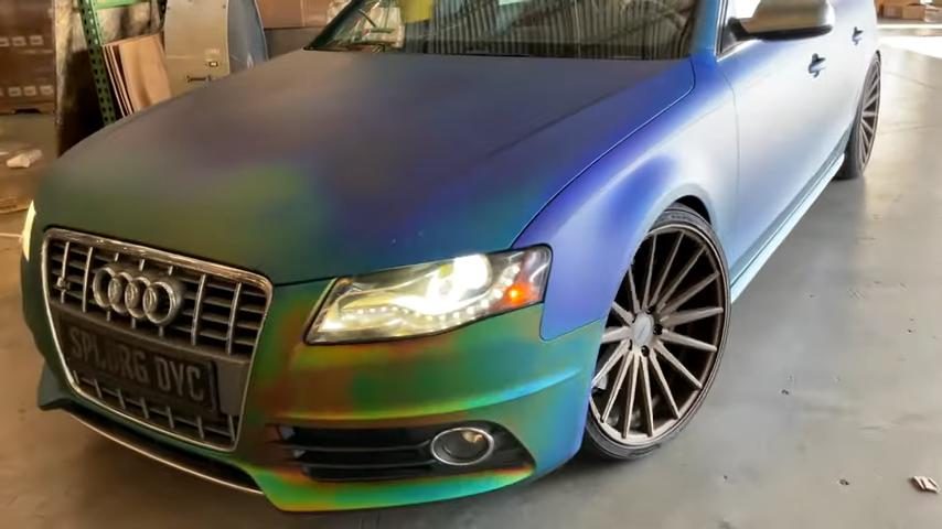 Temperatur Lackierung thermochromatisch farbwechsel tuning 13 Temperatur Lackierung auf einem Audi A4 von DYC!