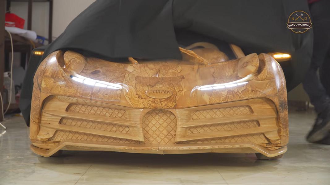Video: Gekke Bugatti Centodieci als W16 houten hypercar!