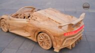 Video: Crazy Bugatti Centodieci as a W16 wooden hypercar!