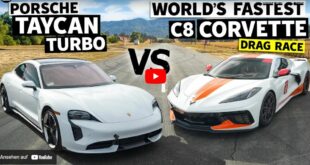 Corvette C8 vs. Porsche Taycan Turbo 310x165 C7 Style Sportauspuffanlage an der Aerolarri Corvette C8!