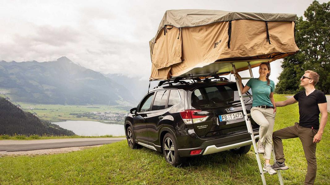 Dachzelt Urlaub Subaru Forester 2 Dachzelt Urlaub mit dem Subaru Forester? Kein Problem!