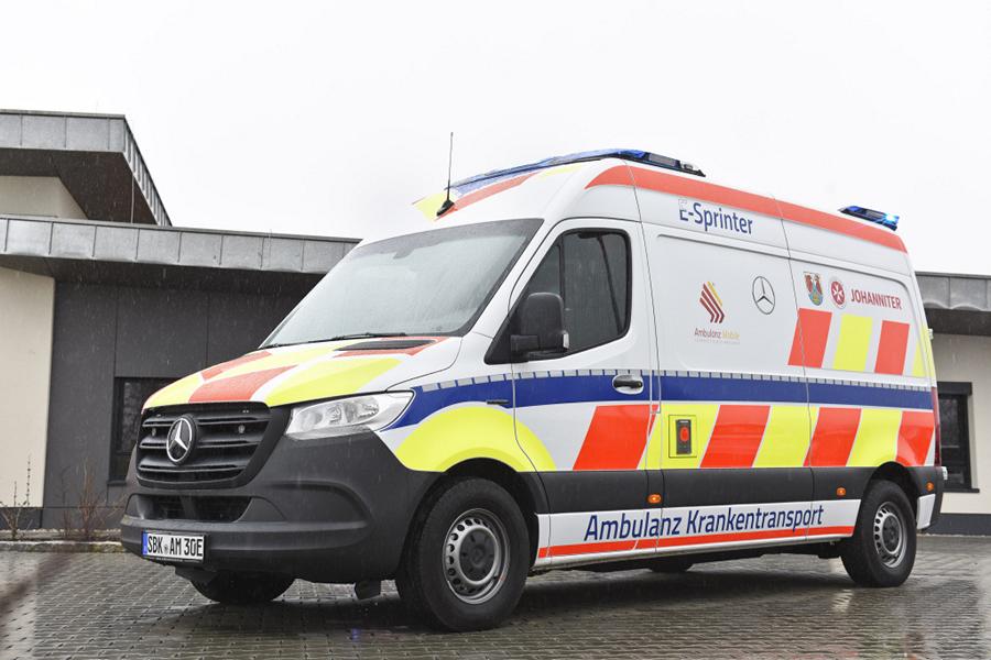 Elektrische ambulance (eKTW) op basis van de eSprinter