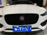Weißer Jaguar XEL mit KW-Gewindefahrwerk und OZ-Alus!