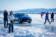 Lamborghini Urus avec record de vitesse sur le lac Baïkal gelé