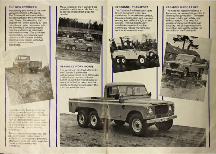 Land Rover Defender as a 6 × 6 pickup? Already in 1981!