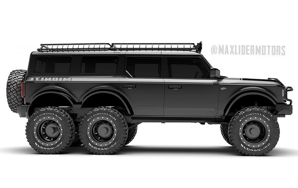 2022 Maxlider Ford Bronco with 6 × 6 drive and body kit!