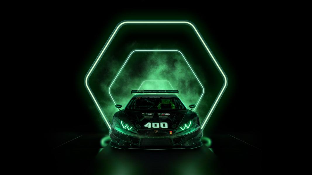 400e voiture de course Huracán: Lamborghini célèbre une étape importante!