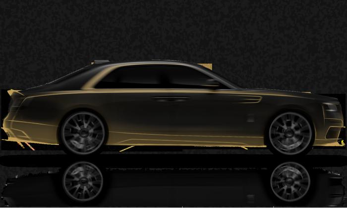 Rolls-Royce Ghost del 2021 con messa a punto d'oro di Mansory!