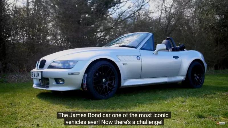 Video: Self-made BMW Z3 convertible as a "James Bond vehicle"!