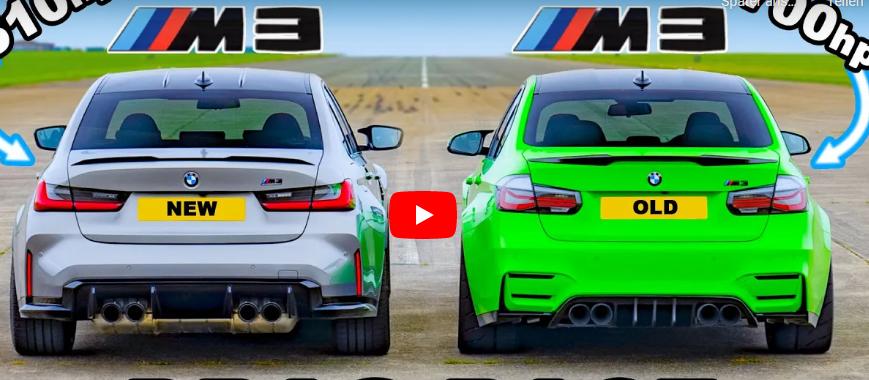 Video: 700 PS BMW M3 (F80) gegen Serien-BMW M3 (G80)