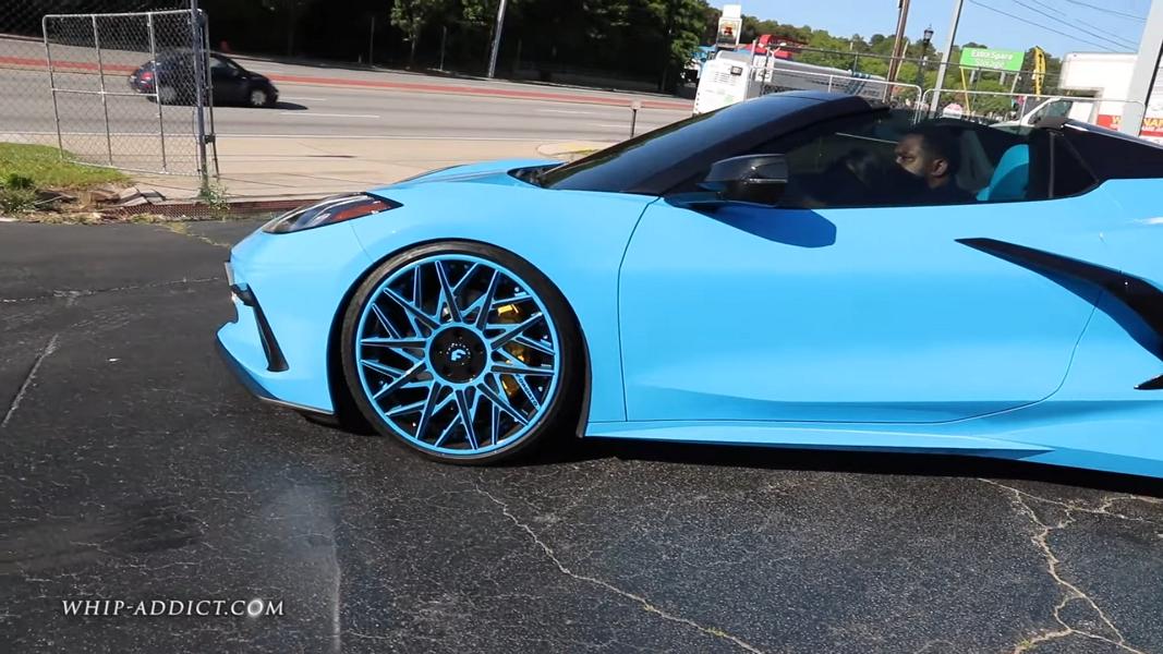 Corvette C8 In Rapid Blue Auf Forgiato Wheels 3