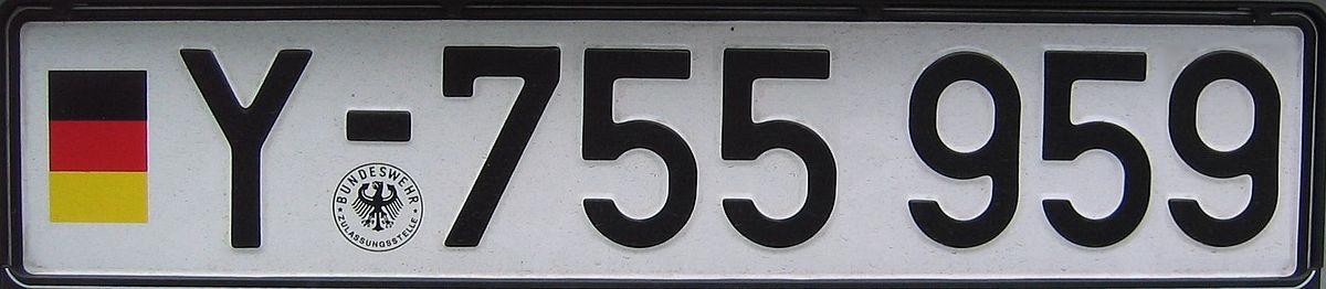 Bundeswehr Fahrzeug Y Kennzeichen Bedeutung 2 Bedeutung vom Buchstaben Y auf Kennzeichen der Bundeswehr