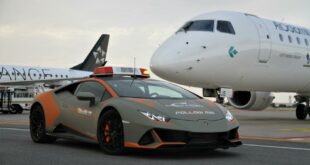 Follow Me Car Lamborghini Huracan EVO Aéroport de Bologne 4 310x165 Le plus rapide pour la fin : Lamborghini Aventador LP 780 4 Ultimae !