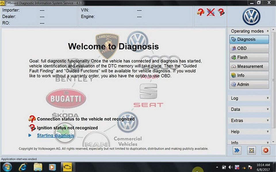 ODIS VW Volkswagen Diagnose Interface Geraet erwin VW ODIS  die bekannte Volkswagen Fahrzeugdiagnose!