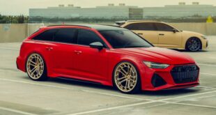 Vossen LC2 C1 rims 23 inch Audi RS6 Avant C8 header 310x165 Slammed Audi R8 with yellow-green foiling and on 20 inches!