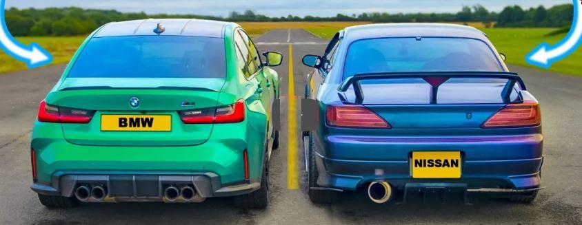 Video: BMW M3 (F80) vs. 600 hp Nissan Silvia Coupe!
