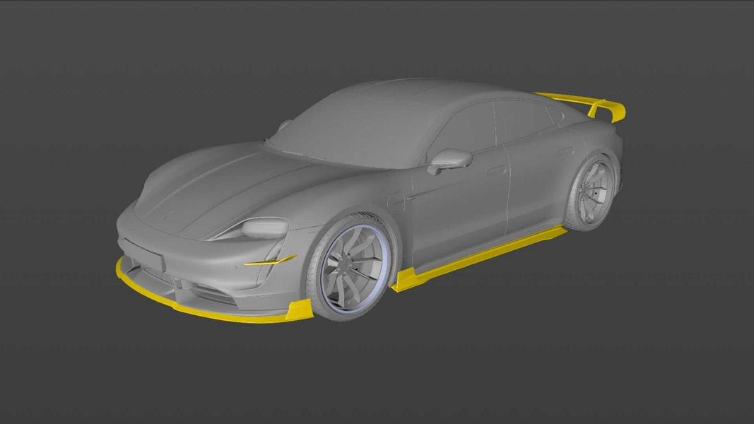RevoZport shows two body kits for the Porsche Taycan!
