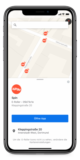 Spin starts a partnership with the Moovit app!