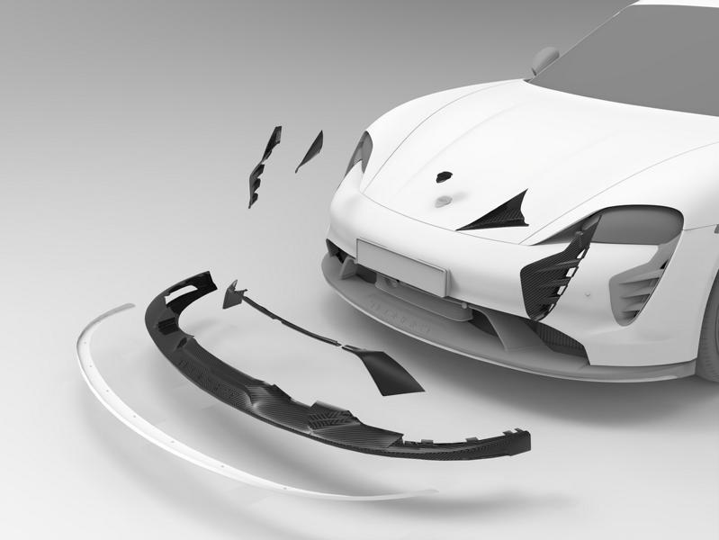 TECHART Carbon Aerokit Porsche Taycan 2021 Tuning 24