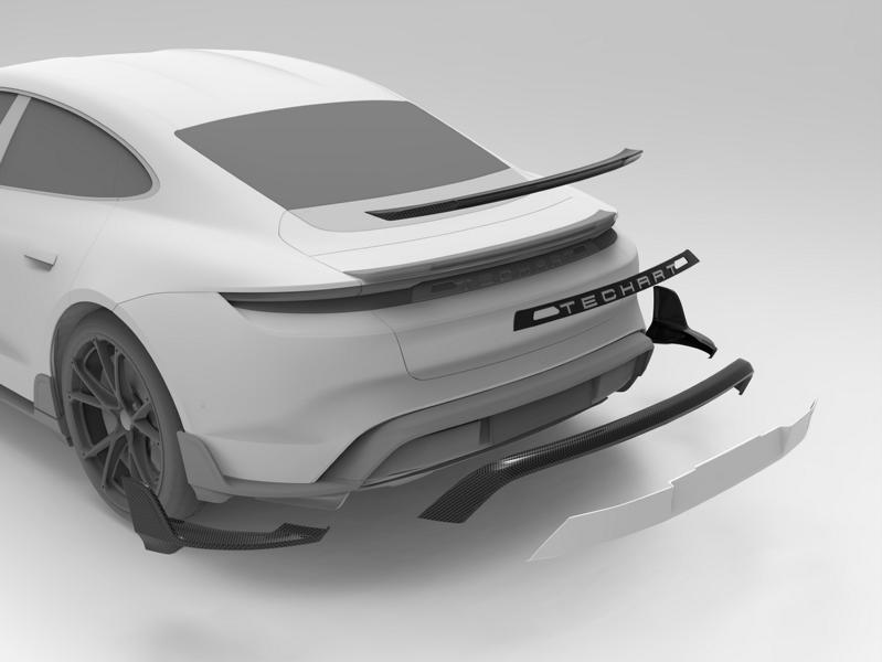 TECHART Carbon Aerokit Porsche Taycan 2021 Tuning 25