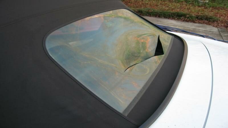 Cabriolet Verdeck Riss Reparatur Scheibe Fenster E1630387528929