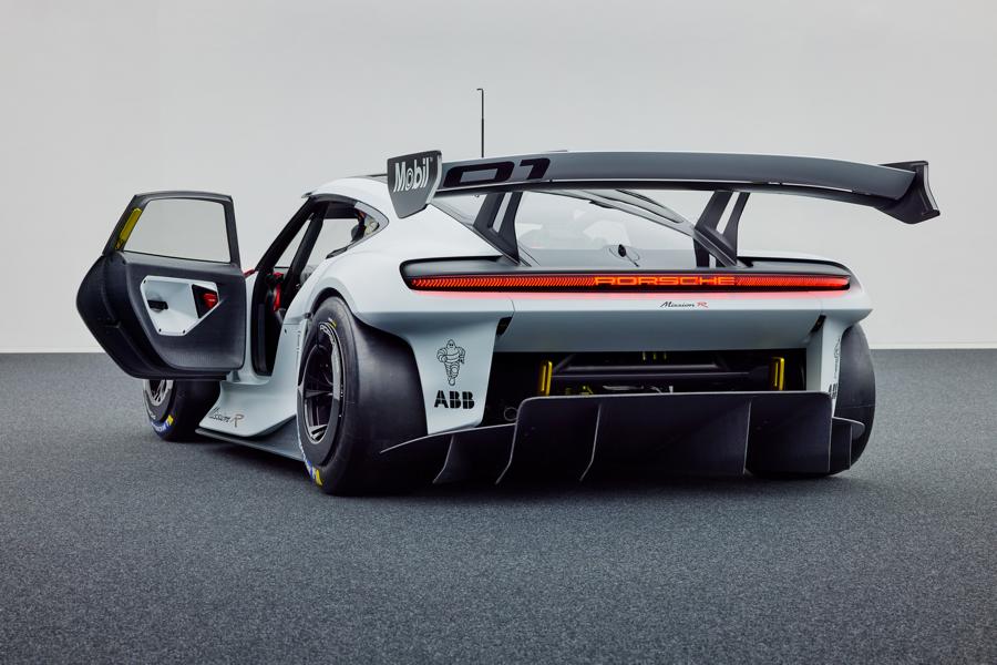 Porsche conceptstudie Mission R: +1.000 pk atleet!