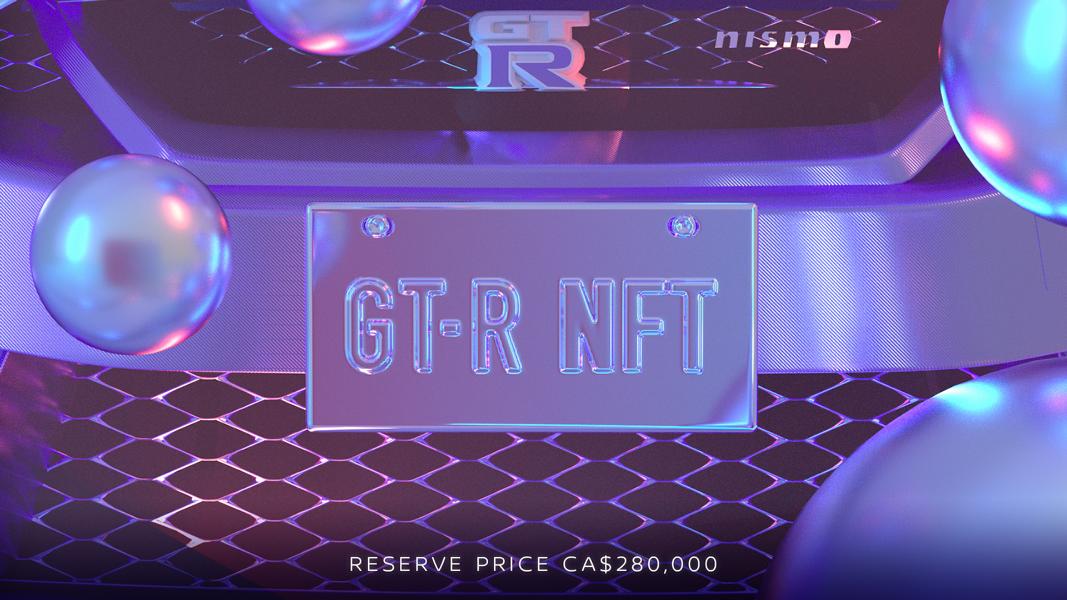 2022 non-fungible token (NFT) Nissan GT-R als Auktion!