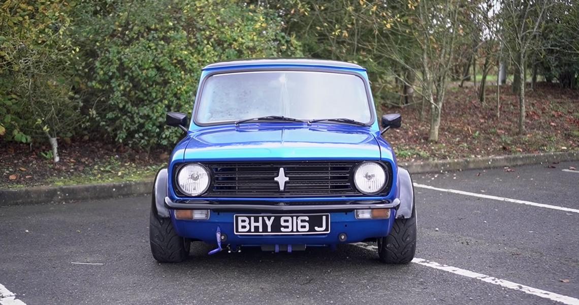 Video: old 71 Mini Clubman with Honda Ep3 K20 engine!