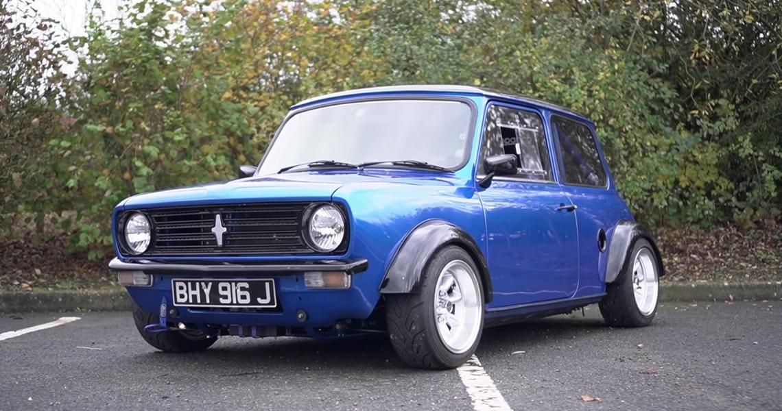 Video: old 71 Mini Clubman with Honda Ep3 K20 engine!