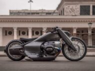 Retrofuturystyczny customowy motocykl oparty na nowym BMW R18 od Zillers!