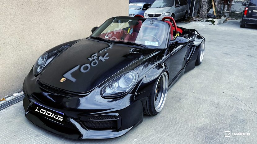 Porsche Boxster S 987 Selfmade Widebody Kit Look Car Studio 10 Porsche Boxster S (987) mit Selfmade Widebody Kit!