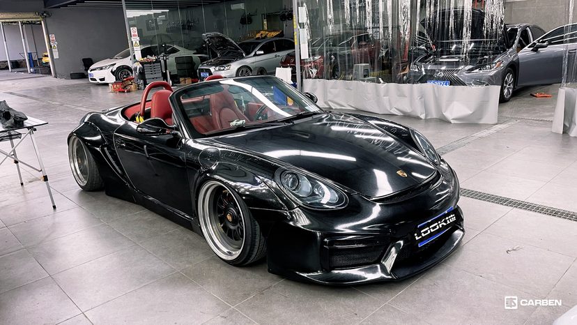 Porsche Boxster S 987 Selfmade Widebody Kit Look Car Studio 21 Porsche Boxster S (987) mit Selfmade Widebody Kit!