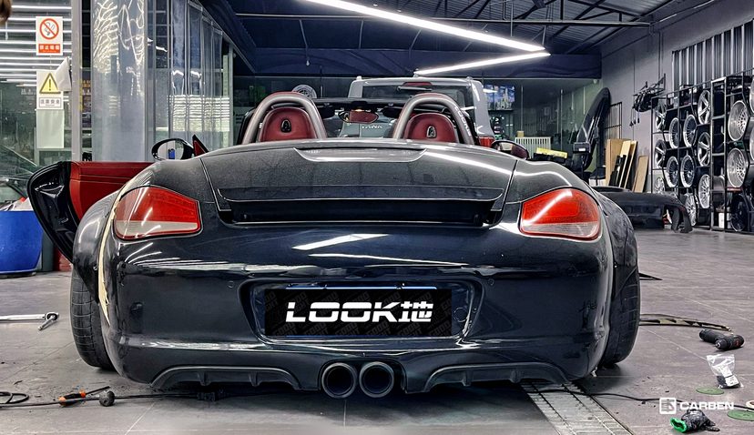 Porsche Boxster S 987 Selfmade Widebody Kit Look Car Studio 9 Porsche Boxster S (987) mit Selfmade Widebody Kit!