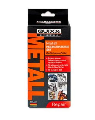 Das QUIXX Metall Restaurations-Set ist für die Motorradpflege perfekt