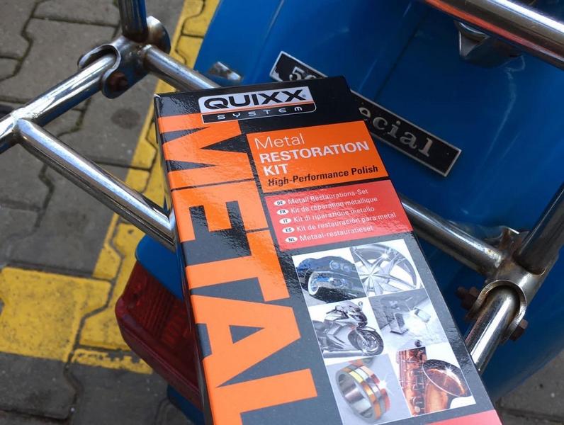 Il set di restauro in metallo QUIXX è perfetto per la manutenzione della moto