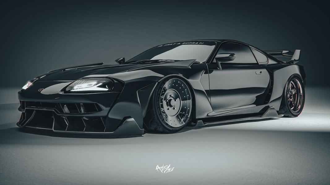 Toyota Supra MK4 con kit widebody ispirato alla Lamborghini Centenario!