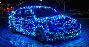 weihnachtsbeleuchtung auto dekoration 310x165 Eine Mindestgeschwindigkeit auf der Autobahn? Falsch!